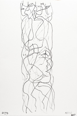 Suggestions in ink - Untitled. Click image for lager view.